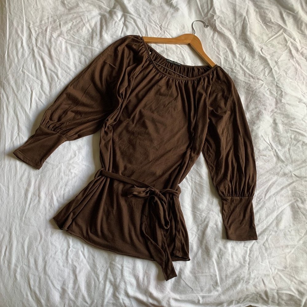 Simply Irresistible Boat Neck and Waist Tie Top